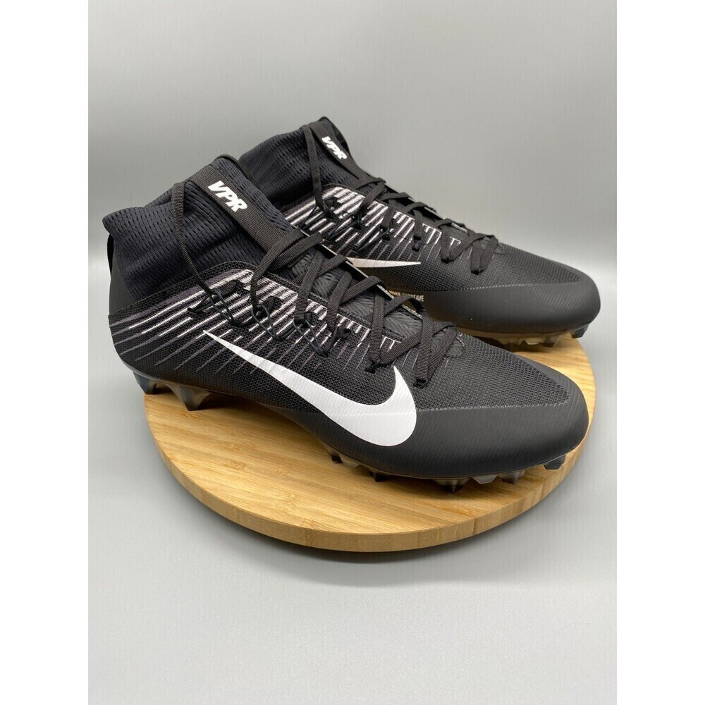 Nike Shoes Mens 14.5 Vapor Untouchable 2 Black Football Cleats Black 924113-001 - Picture 2 of 13